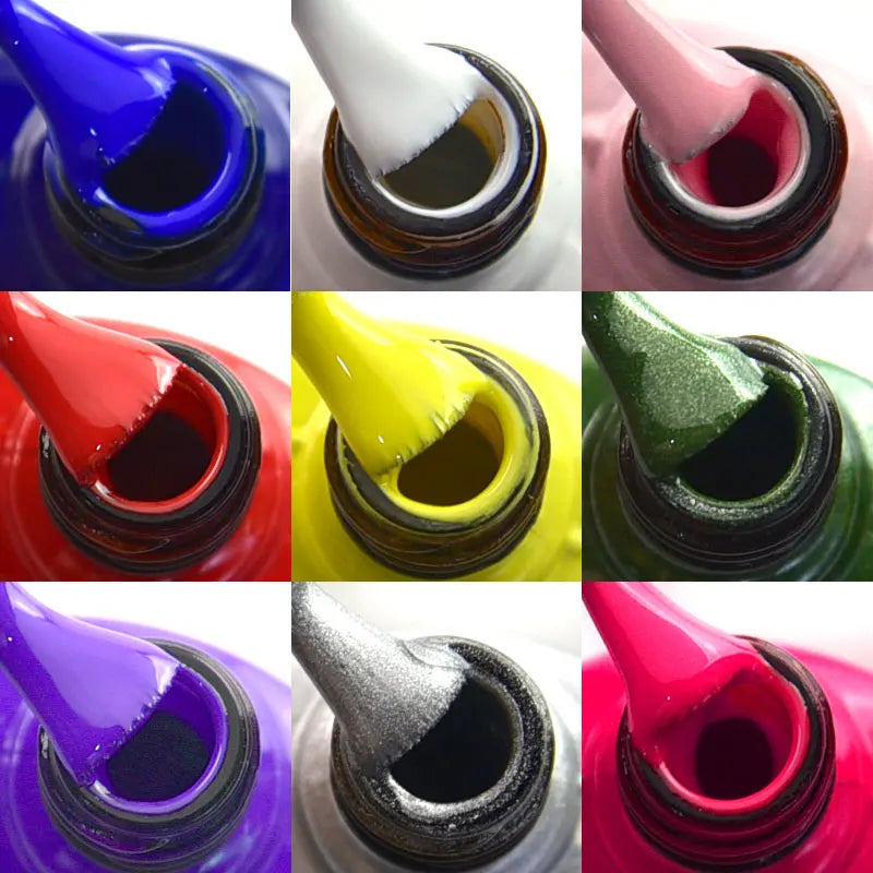 Venalisa Hot Sell Soak Off UV LED Gel 60 Colors 7.5ml Super Shinning Nail Gel Polish Lacquer Full Coverage Pure Color Series