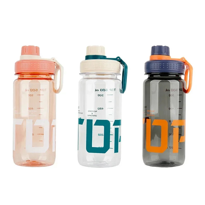 0.8L/1L Large Capacity Water Bottle Gym Fitness Drinking Bottle Outdoor Camping Climbing Hiking Sports Shaker Cup Fashion Kettle