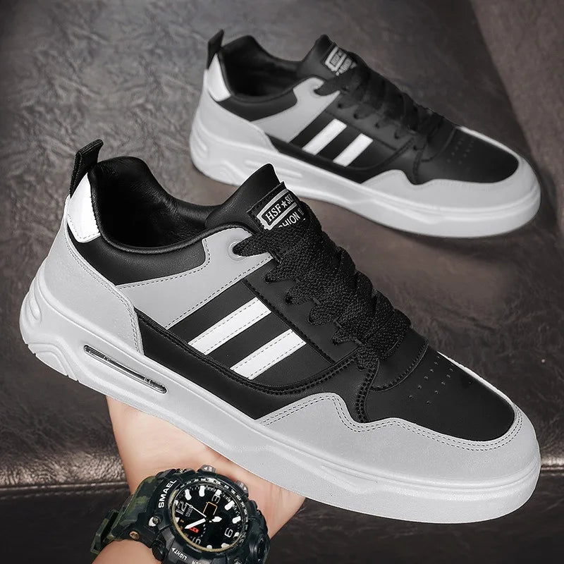 2024 Spring Autumn New Men's Casual Sports Shoes Academy Style Low Top Breathable Mens Board Shoes Versatile Little White Shoes