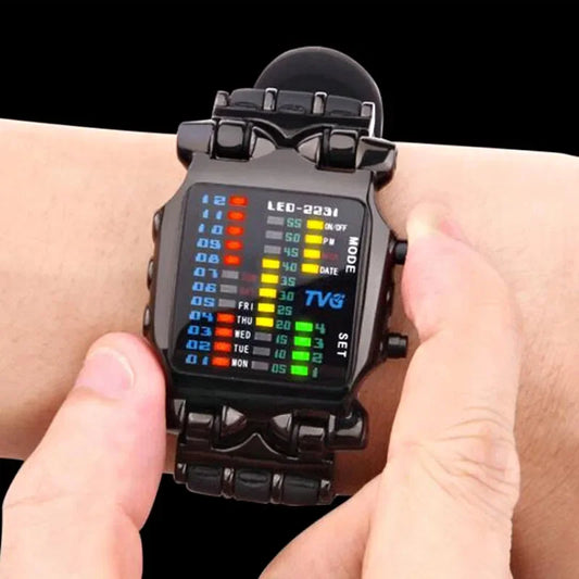 Luxury Brand TVG Watches Men Fashion Rubber Strap LED Digital Watch Men 30M Waterproof Sports Militar Watches Relogio Masculino
